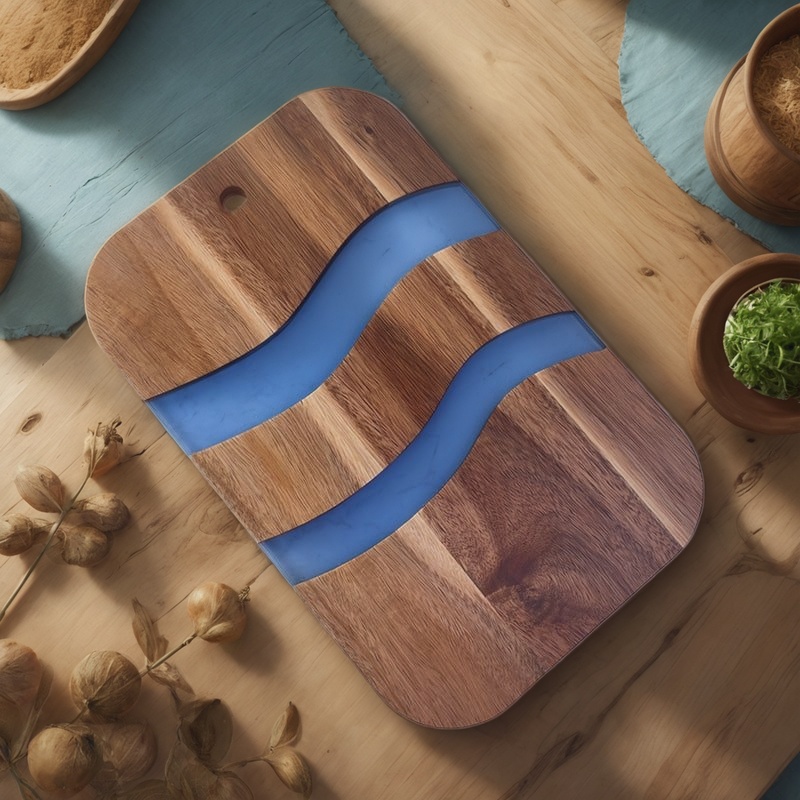 resin cutting board, epoxy resin cutting board, handmade resin cutting board, resin wood cutting board, unique resin cutting board, artisanal resin cutting board