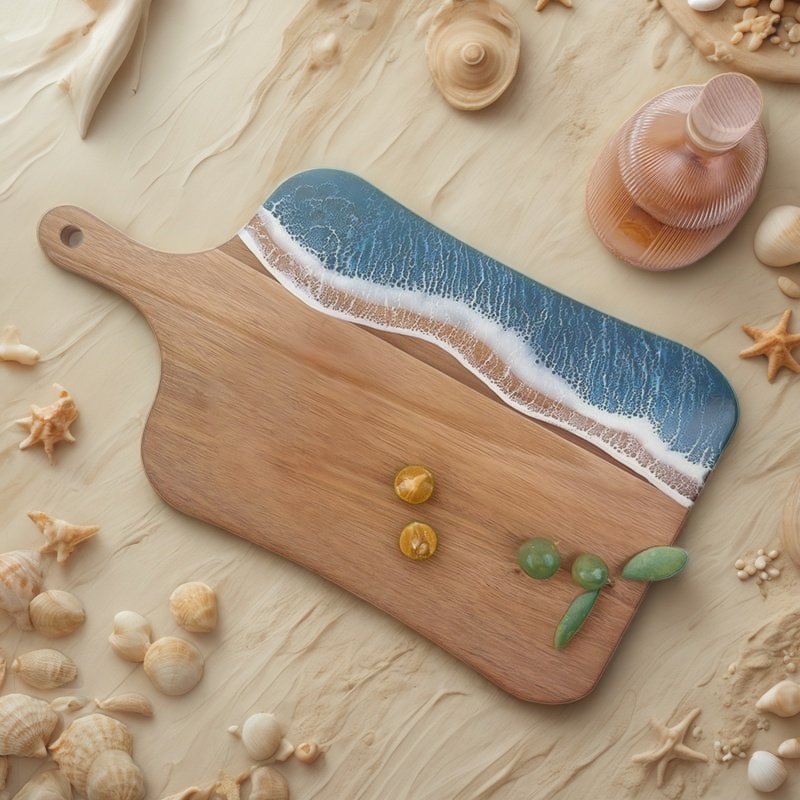 resin cutting board, epoxy resin cutting board, handmade resin cutting board, resin wood cutting board, unique resin cutting board, artisanal resin cutting board