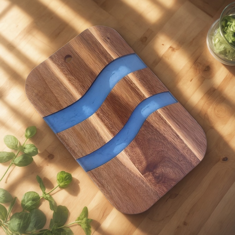 resin cutting board, epoxy resin cutting board, handmade resin cutting board, resin wood cutting board, unique resin cutting board, artisanal resin cutting board