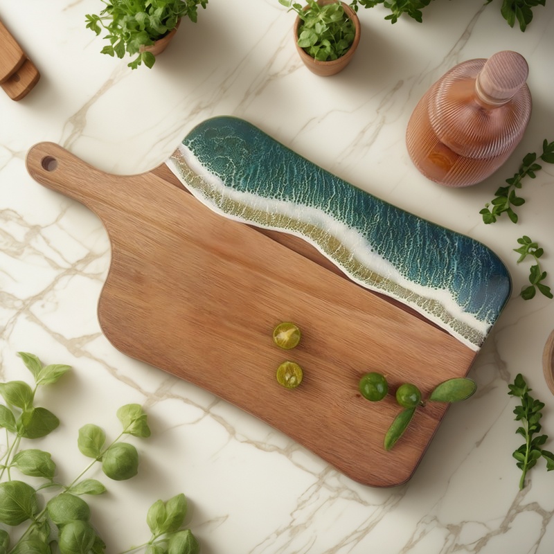 resin cutting board, epoxy resin cutting board, handmade resin cutting board, resin wood cutting board, unique resin cutting board, artisanal resin cutting board