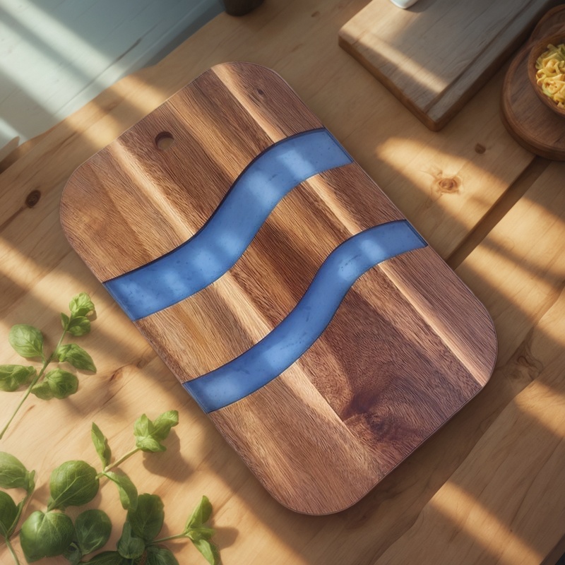 resin cutting board, epoxy resin cutting board, handmade resin cutting board, resin wood cutting board, unique resin cutting board, artisanal resin cutting board