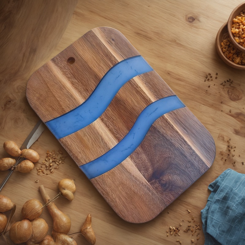 resin cutting board, epoxy resin cutting board, handmade resin cutting board, resin wood cutting board, unique resin cutting board, artisanal resin cutting board