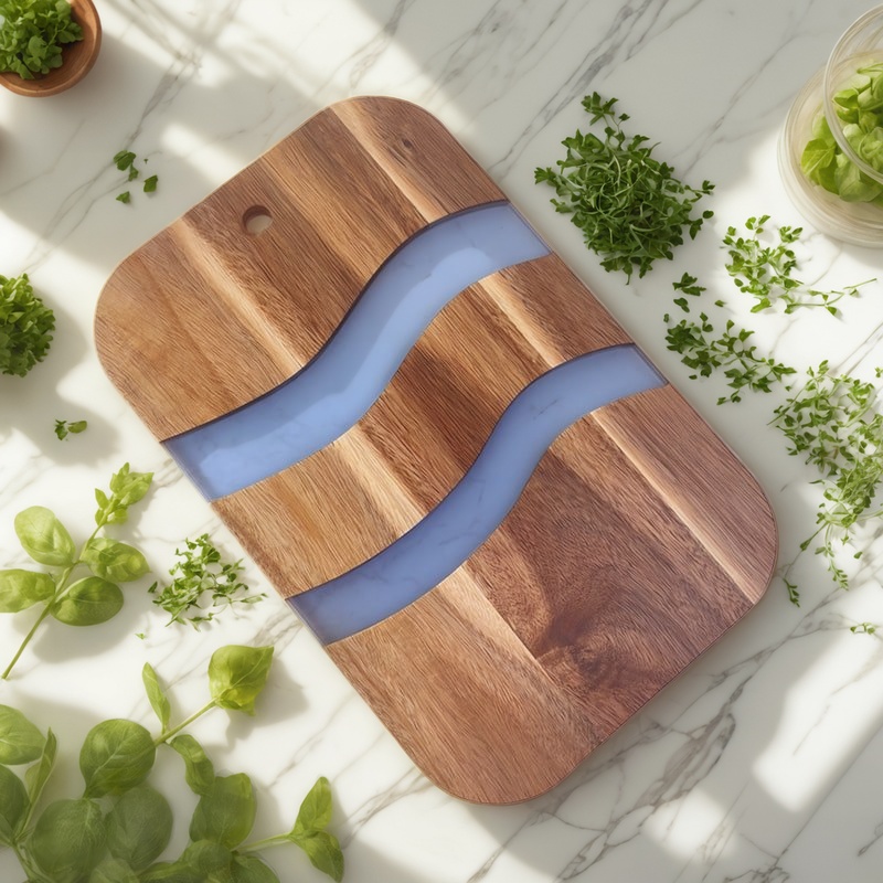 resin cutting board, epoxy resin cutting board, handmade resin cutting board, resin wood cutting board, unique resin cutting board, artisanal resin cutting board