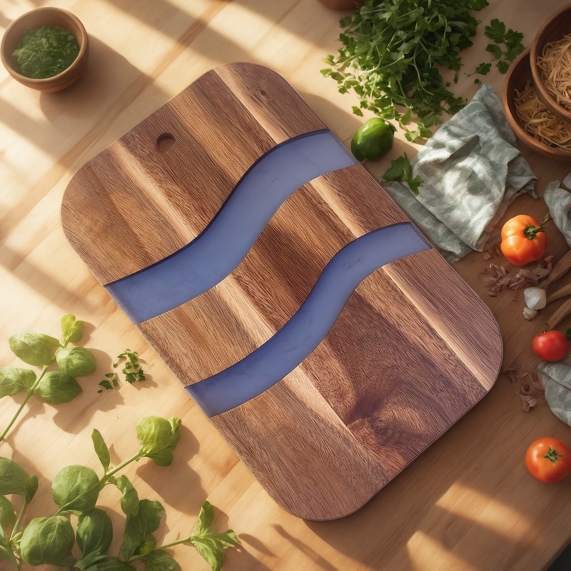 resin cutting board, epoxy resin cutting board, handmade resin cutting board, resin wood cutting board, unique resin cutting board, artisanal resin cutting board