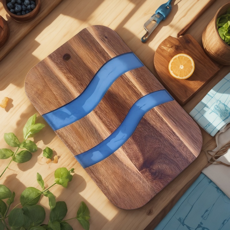 resin cutting board, epoxy resin cutting board, handmade resin cutting board, resin wood cutting board, unique resin cutting board, artisanal resin cutting board