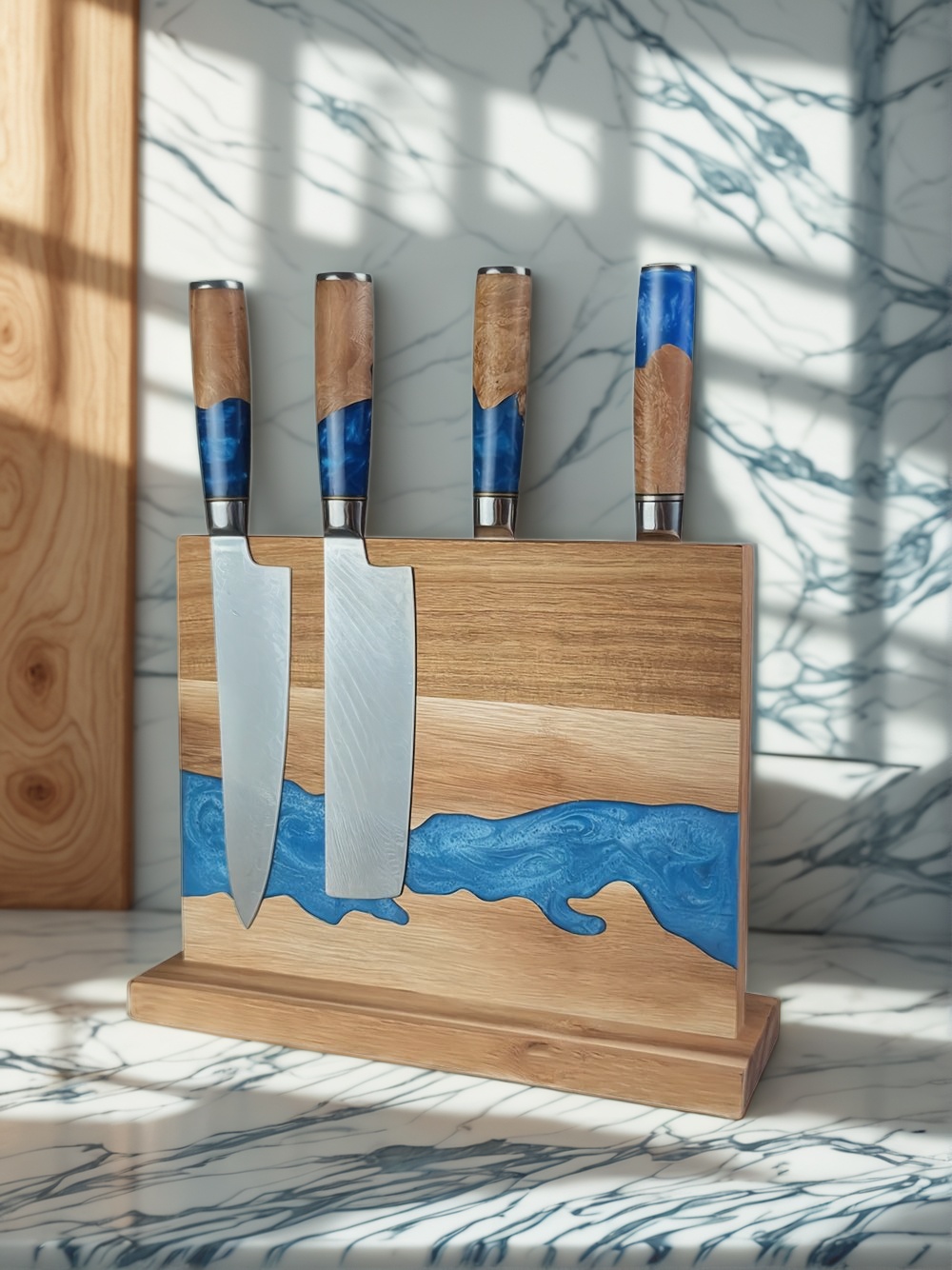 magnetic knife block, kitchen knife storage, magnetic knife holder, best magnetic knife block, space-saving knife block, wooden magnetic knife block, magnetic knife rack