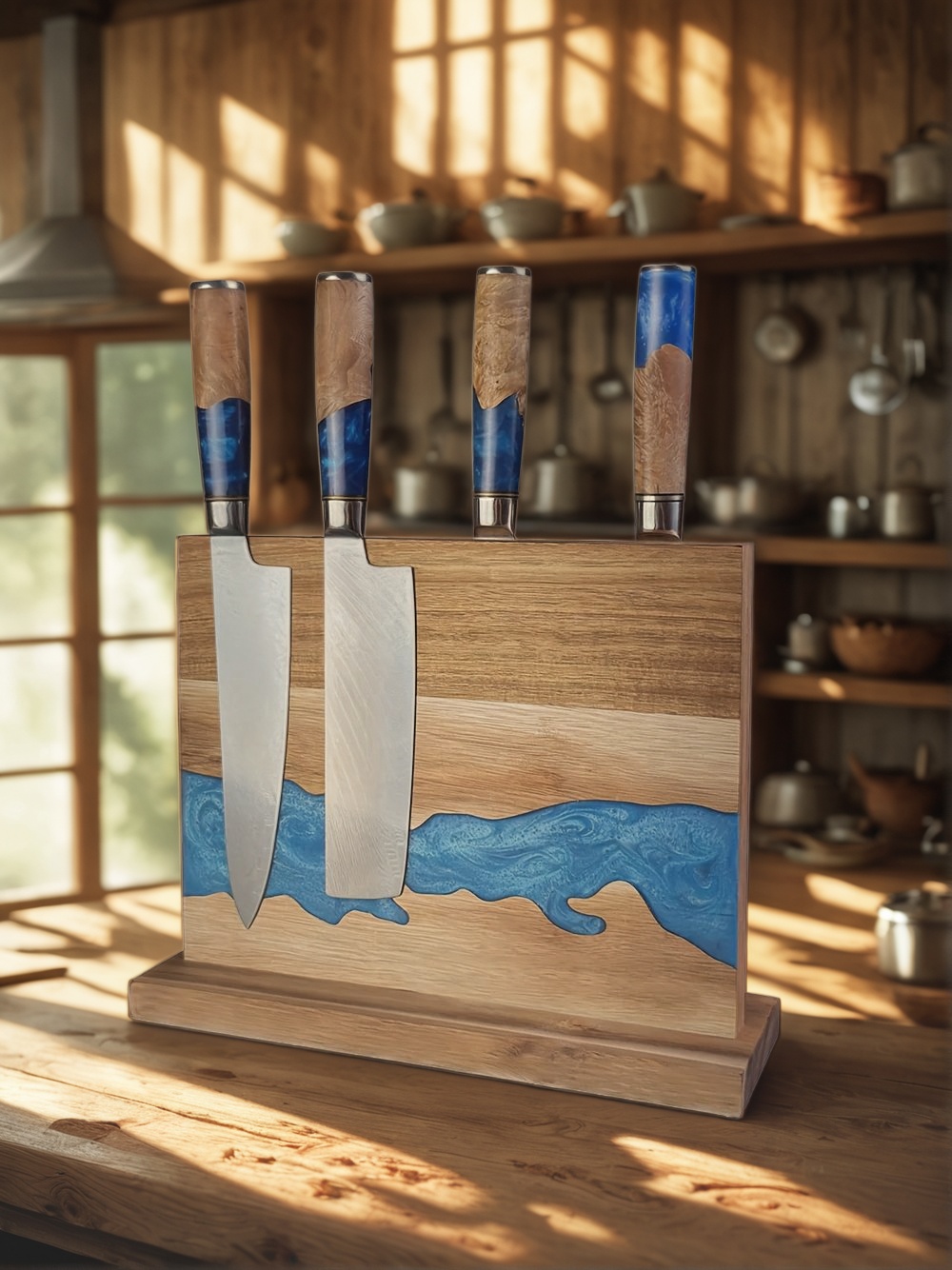 magnetic knife block, magnetic knife holder, magnetic knife storage, magnetic knife rack, kitchen knife organizer, modern knife block, magnetic block for knives