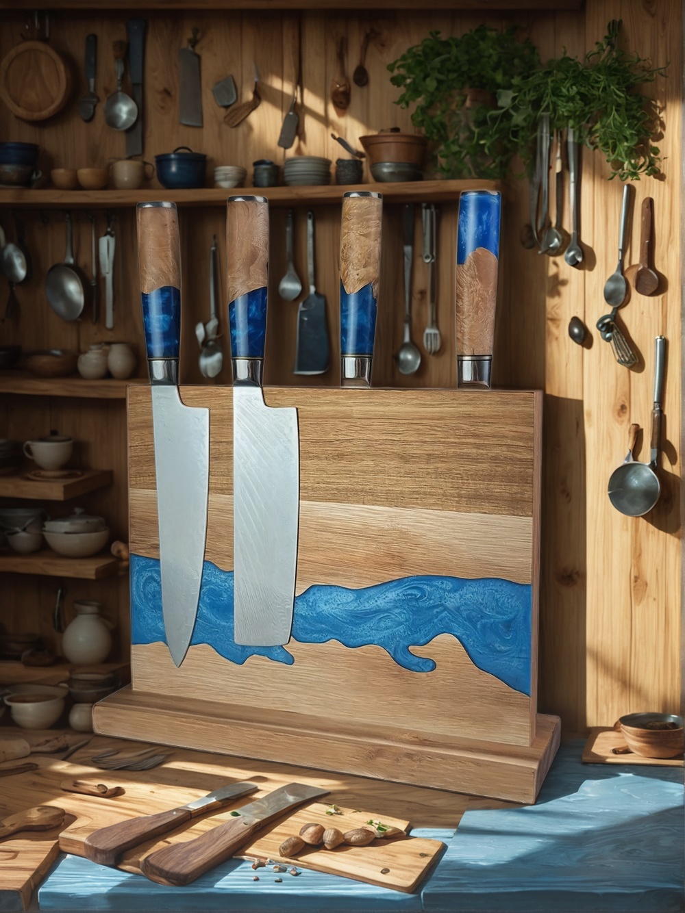 magnetic knife block, magnetic knife holder, magnetic knife storage, magnetic knife rack, kitchen knife organizer, modern knife block, magnetic block for knives