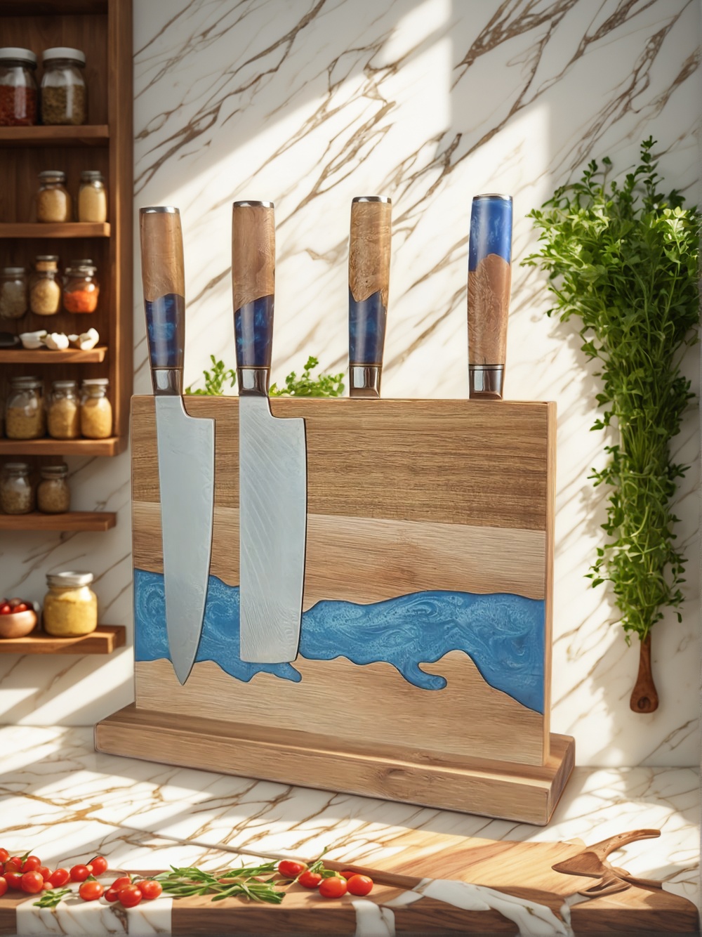 magnetic knife block, kitchen knife storage, magnetic knife holder, best magnetic knife block, space-saving knife block, wooden magnetic knife block, magnetic knife rack