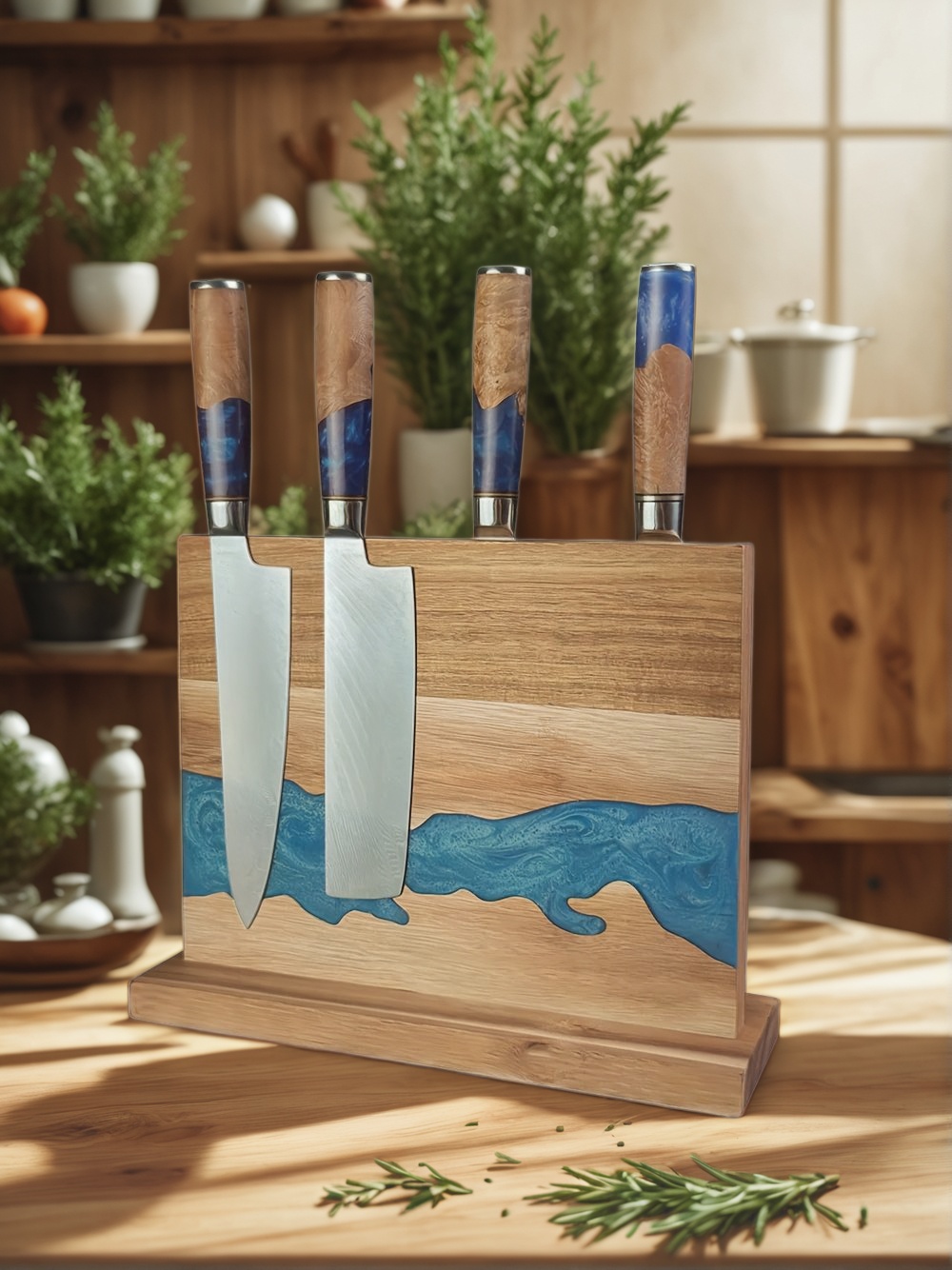 magnetic knife block, kitchen knife storage, magnetic knife holder, best magnetic knife block, space-saving knife block, wooden magnetic knife block, magnetic knife rack