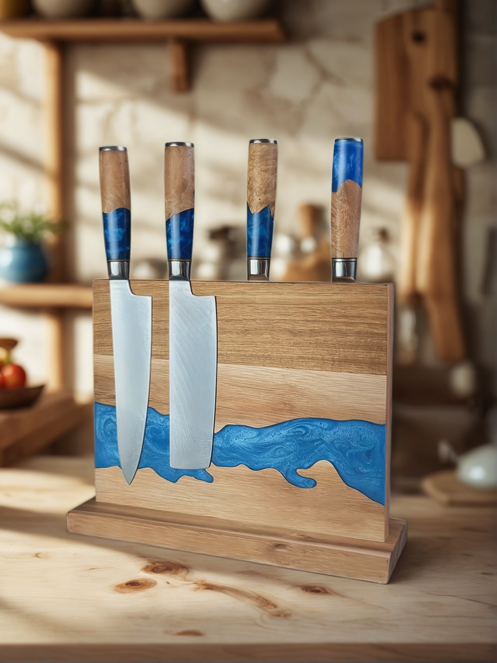 magnetic knife block, kitchen knife storage, magnetic knife holder, best magnetic knife block, space-saving knife block, wooden magnetic knife block, magnetic knife rack