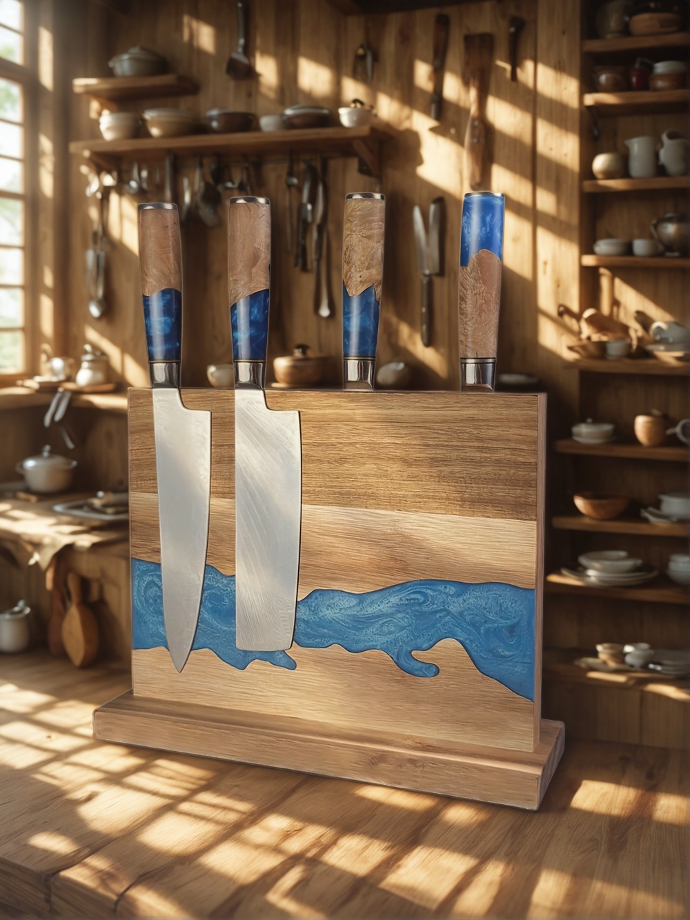 magnetic knife block, magnetic knife holder, magnetic knife storage, magnetic knife rack, kitchen knife organizer, modern knife block, magnetic block for knives