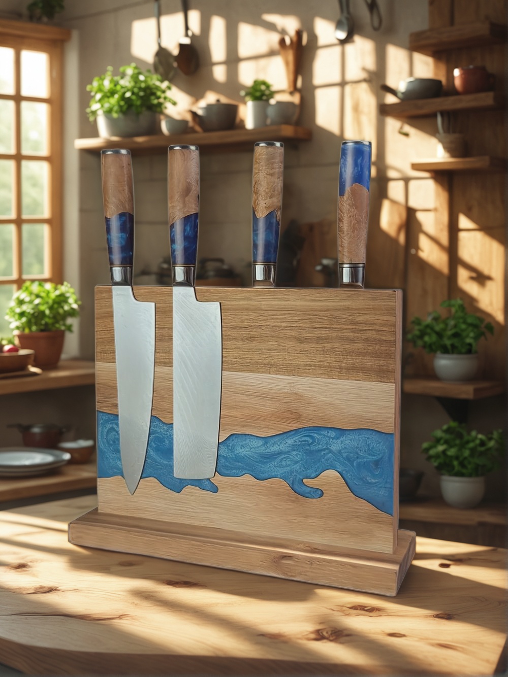 magnetic knife block, kitchen knife storage, magnetic knife holder, best magnetic knife block, space-saving knife block, wooden magnetic knife block, magnetic knife rack