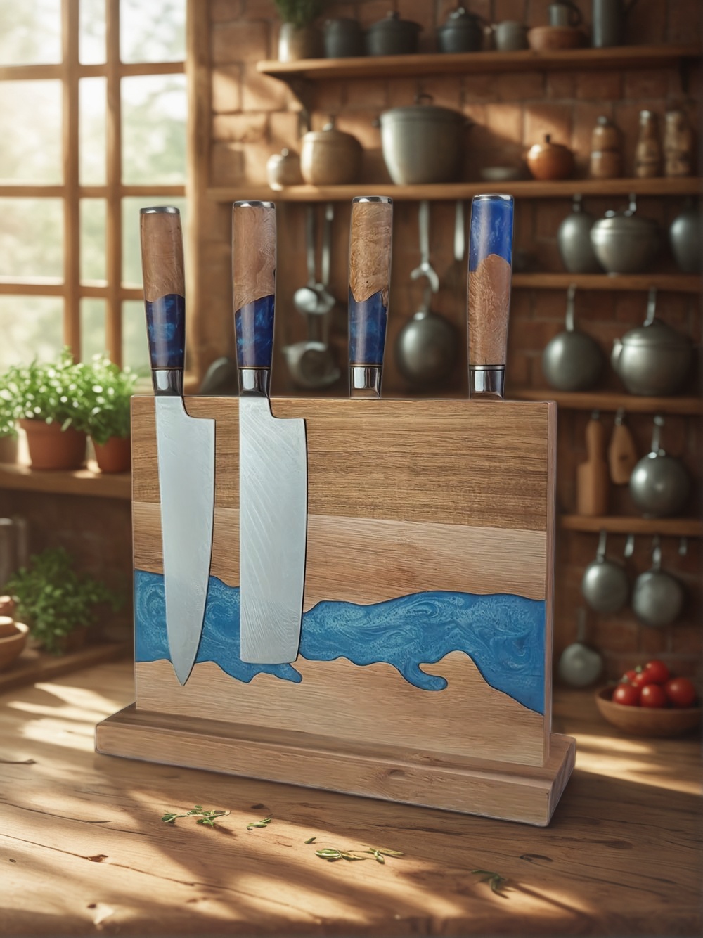 magnetic knife block, kitchen knife storage, magnetic knife holder, best magnetic knife block, space-saving knife block, wooden magnetic knife block, magnetic knife rack