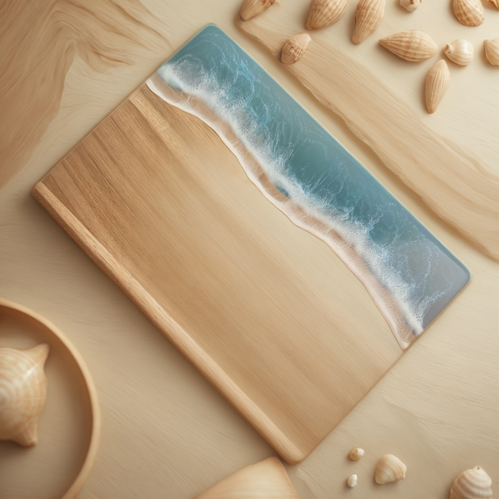 resin cutting board, epoxy resin cutting board, resin and wood cutting board