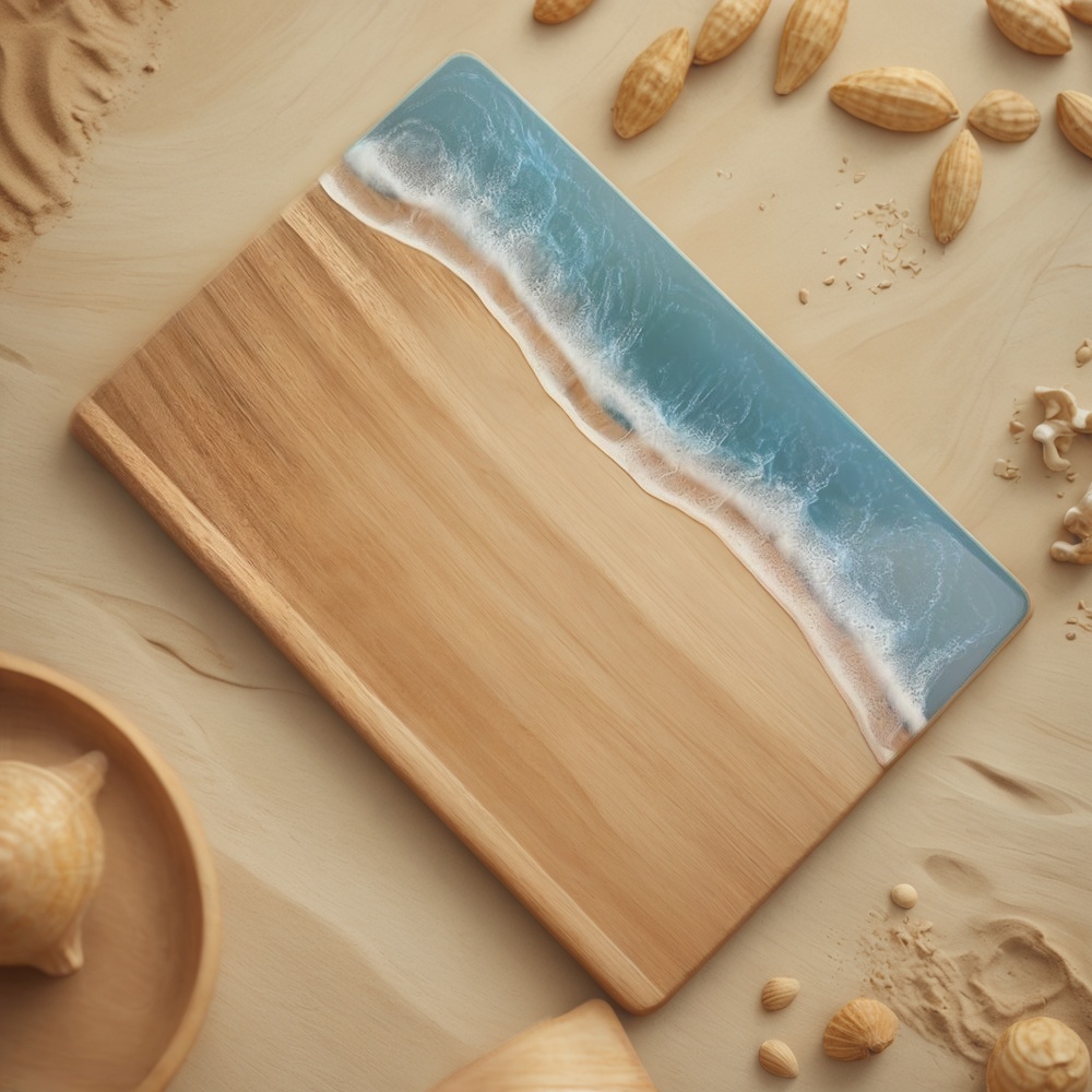 resin cutting board, epoxy resin cutting board, resin and wood cutting board