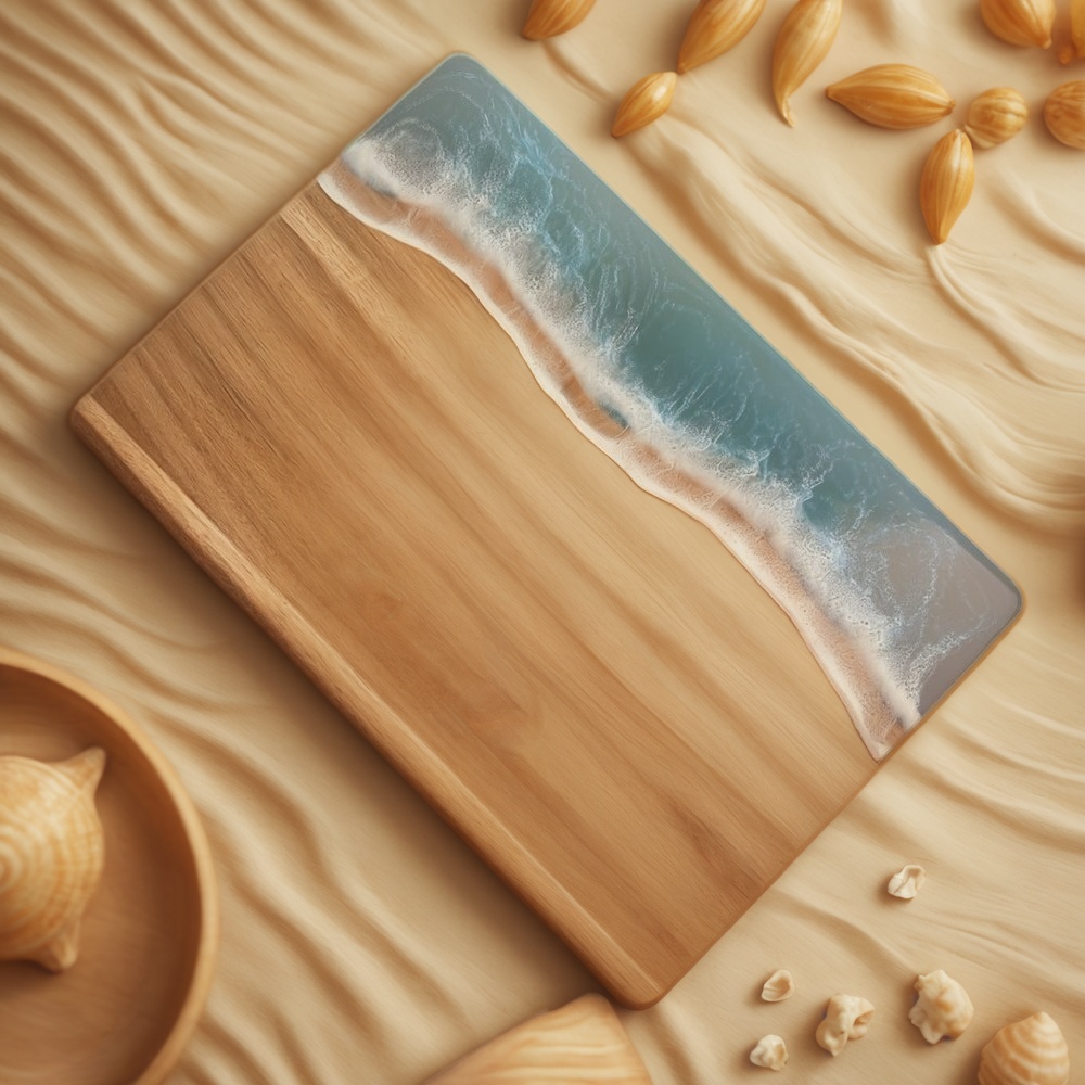 resin cutting board, epoxy resin cutting board, resin and wood cutting board