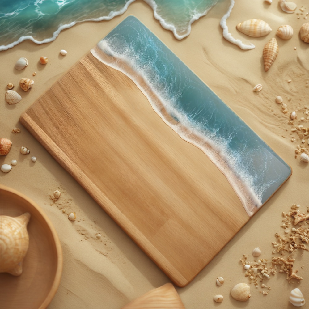 resin cutting board, epoxy resin cutting board, resin and wood cutting board